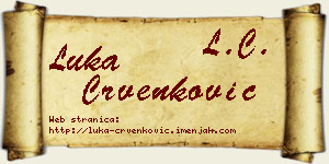 Luka Crvenković vizit kartica